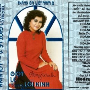 2039. Bang Nhac Hoang Oanh Thanh Ca 3 Giot Le Trong Loi Kinh