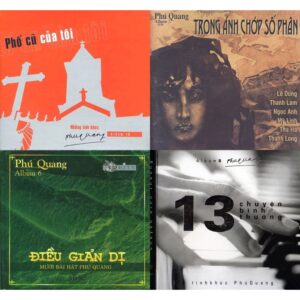 Bộ 4 CD (Combo 3) tình khúc nhạc sĩ Phú Quang chất lượng cao