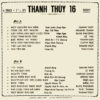 1033 CD  THANH THÚY 16 - CD PRE 75 chất lượng cao