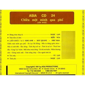 1074. ASIA 024 - LIEN KHUC CHIEU MOT MINH QUA PHO