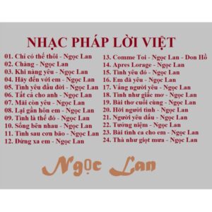 3005.NGOC LAN Hay Nhat Nhac Phap Loi Viet Nhac Phap Tru Tinh Chon Loc Hay Nhat Cua NGOC LAN
