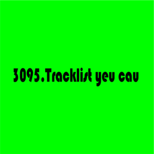 3095.Tracklist yeu cau